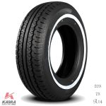 فروش لاستیک کندا سایز 205/75R14 مدل KR33 دور سفید با قیمت مناسب