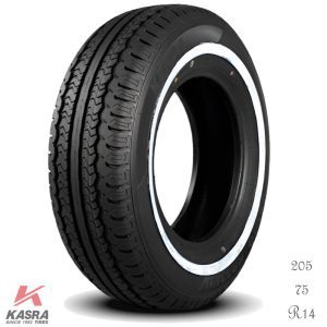 فروش لاستیک کندا سایز 205/75R14 مدل KR33 دور سفید با قیمت مناسب