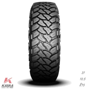 لاستیک خودرو کندا سایز 31X10.5R15 مدل KR29 (KLEVER M/T) 6PR
