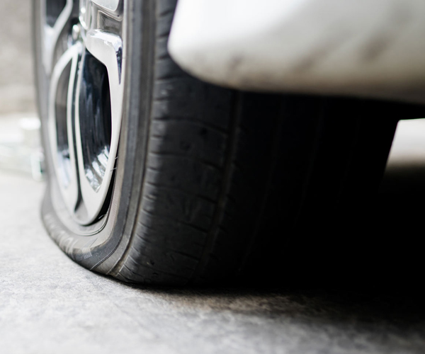 رانندگی با لاستیک کم باد