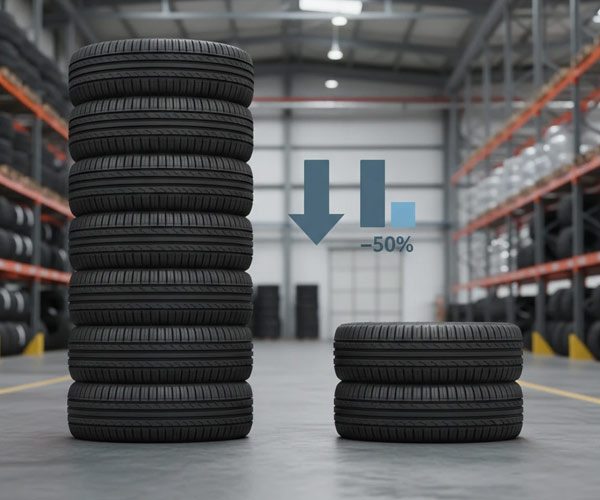 واردات تایر امسال نصف شد